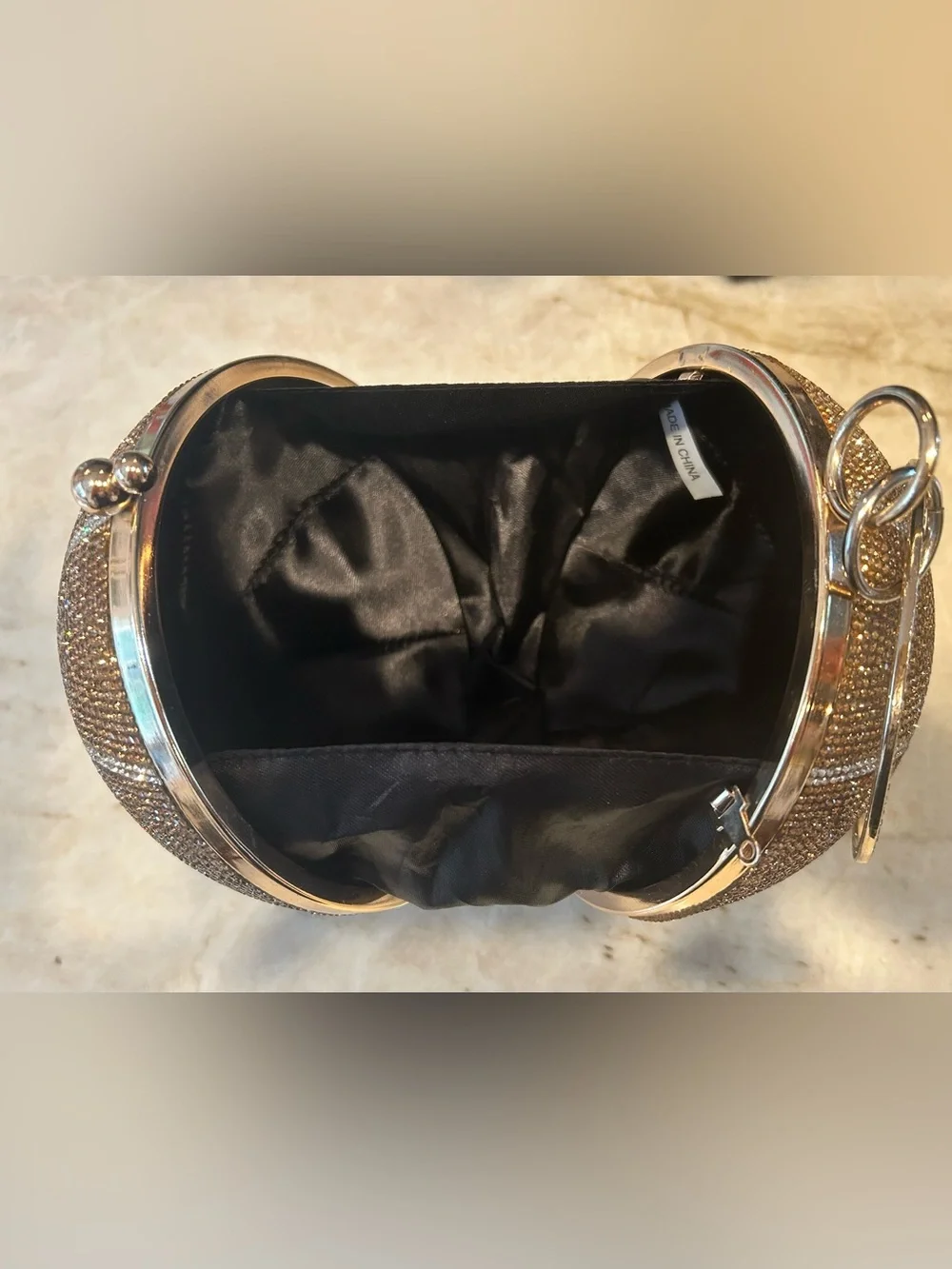 Sparkly Rhinestone Basketball Clutch Purse | Crystal Evening Bag | Wristlet